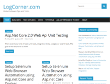 Tablet Screenshot of logcorner.com